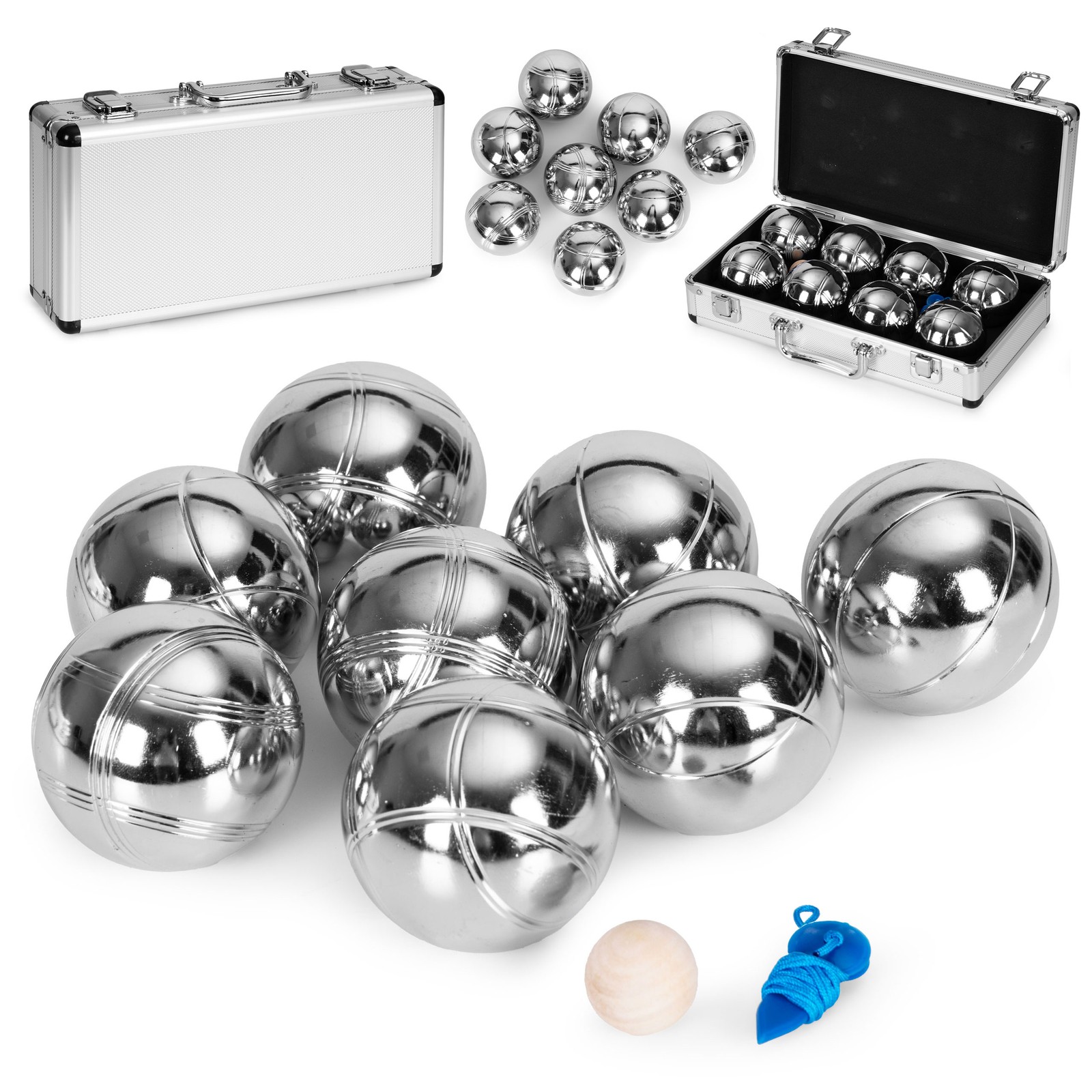 5905817008964 Zestaw do gry w bule kule boules petanque 8 szt. + walizka i akces