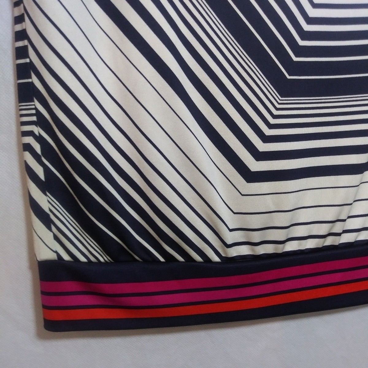 Trina Turk Womens Monteverde Striped Slinky Jersey Knit Blouse Size XS View 5