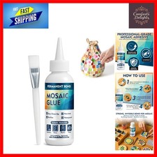 Strong Transparent Mosaic Glue for Arts & Crafts - Waterproof, Quick Drying -...