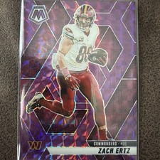 2025 Mosaic Zach Ertz Purple Prizm #43/49 Commanders