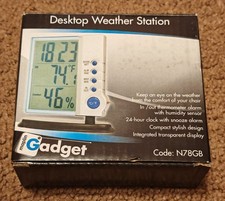 Wireless desktop weather station. Digital display.New.