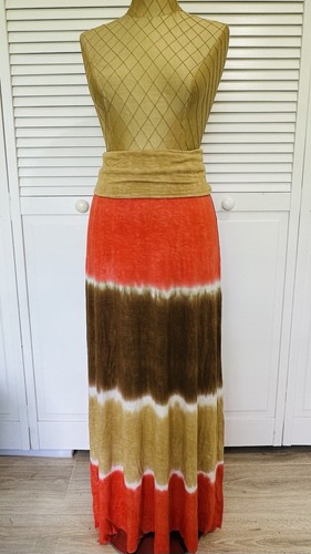 Lucky Brand Size S Multi Way Tie Dye Maxi Skirt Tube Dress Swim Cover Combo - Picture 8 of 9