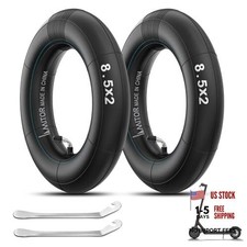 8 1/2 x 2 Scooter Inner Tube with Small 8.5x2 in-Ventil 90 2 pieces pry bars