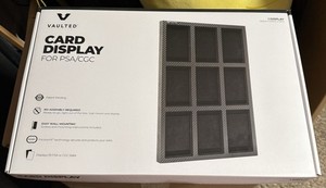 Vaulted Display Vault Air PSA/CGC Slabs 9 Spots Mountable Carbon Fiber Finish