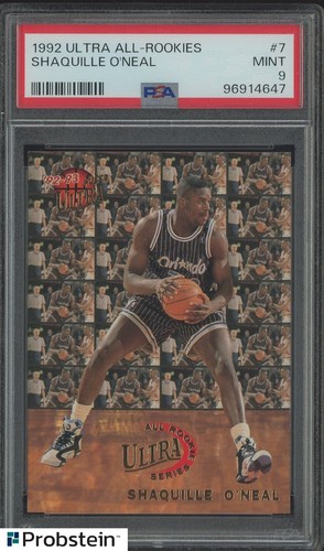 1992-93 Fleer Ultra All-Rookies #7 Shaquille O'Neal RC Rookie HOF PSA 9 MINT