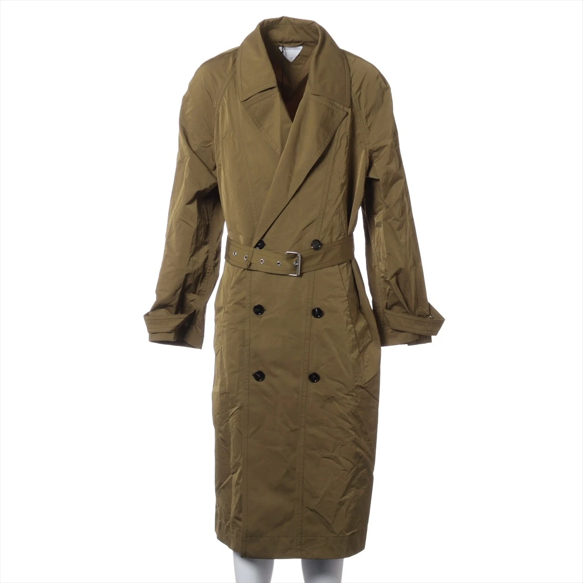 Bottega Veneta 22 anni trench nylon 48 uomo kaki 733795 con cintura