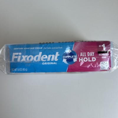 (2 Pack) NEW Fixodent Denture Adhesives Cream Original 1.40 Ounces Ex: 7/2027