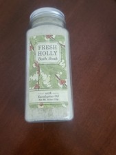 Christmas Greenwich Bay FRESH HOLLY Bath Soak w/ Eucalyptus Oil, 9.5 oz. NEW
