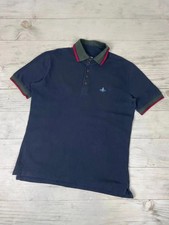 Vivienne Westwood Polo Shirt Logo Orb Basic Luxury Men Size XL Blue