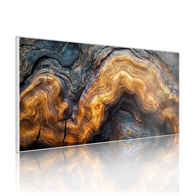 banjado Design Magnetwand beschreibbar 78x37 Pinnwand Magnettafel Holz Fluss - Bild 1 von 4