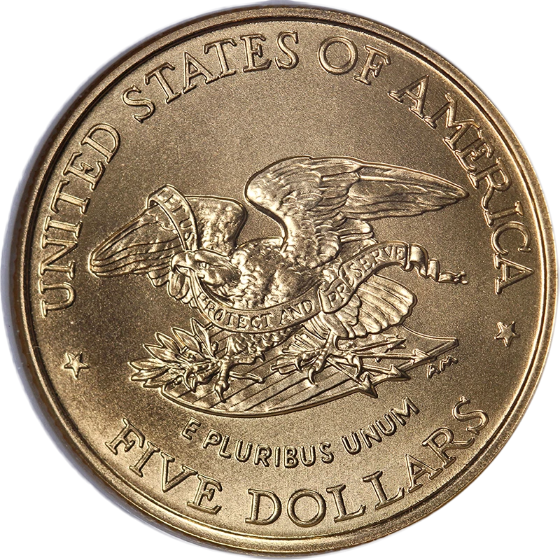 1995-W Civil War Commemorative Gold $5 NGC MS70 - STOCK - Image 2 of 4