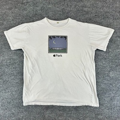 Apple Shirt Mens Large White Park Visitor Center Official Tech Computer Graphic