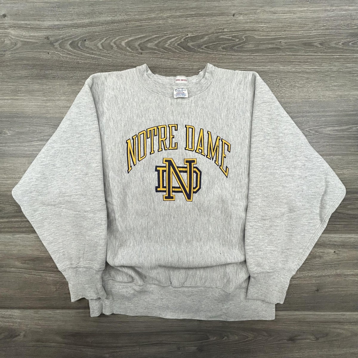 80s-90s Champion Notre Dame Reverse Weave 2XL USA