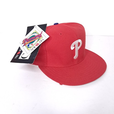 #ad Vintage 90s Philadelphia Phillies Hat New Era Diamond Pro Model 7 3 8 Wool USA $59.98