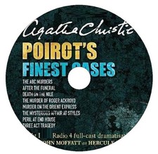 Poirot’s Finest Cases Eight Full-Cast Radio Dramas Talking Audio Book on MP3 CD
