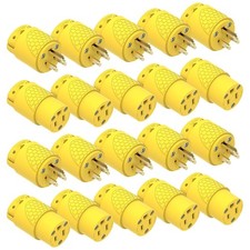 Electrical Replacement Plug & Connector Set, Extension Cord Ends Male and Female