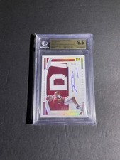 (BGS 9.5) 2020 National Treasures Tua Tagovailoa #/25 GU College Materials Auto
