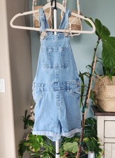 Girls Light Denim Jean Overalls Size 9/10