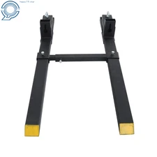 60" 4000lbs Pallet Forks Clamp on Tractor Forks Adjustable Bucket Forks