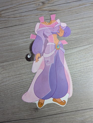 Disney’s Aladdin Paper Dolls Previously Cut Golden 1994 4 Dolls 18 Pieces Total - Picture 13 of 19