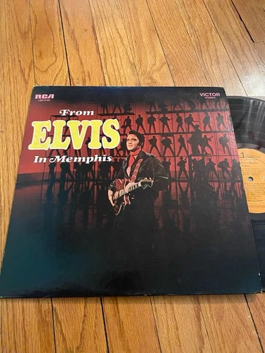 ELVIS PRESLEY FROM ELVIS IN MEMPHIS NM LP ORIG. RCA STEREO W/ SLEEVE FREE SHIP