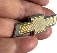 Gold Steering Wheel Bowtie Emblem Chevy Silverado 2014-2024 Logo Badge