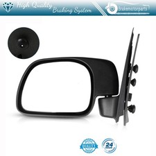 Left Black Manual Folding Mirror For 1999-2015 Ford F250 Manual Fold