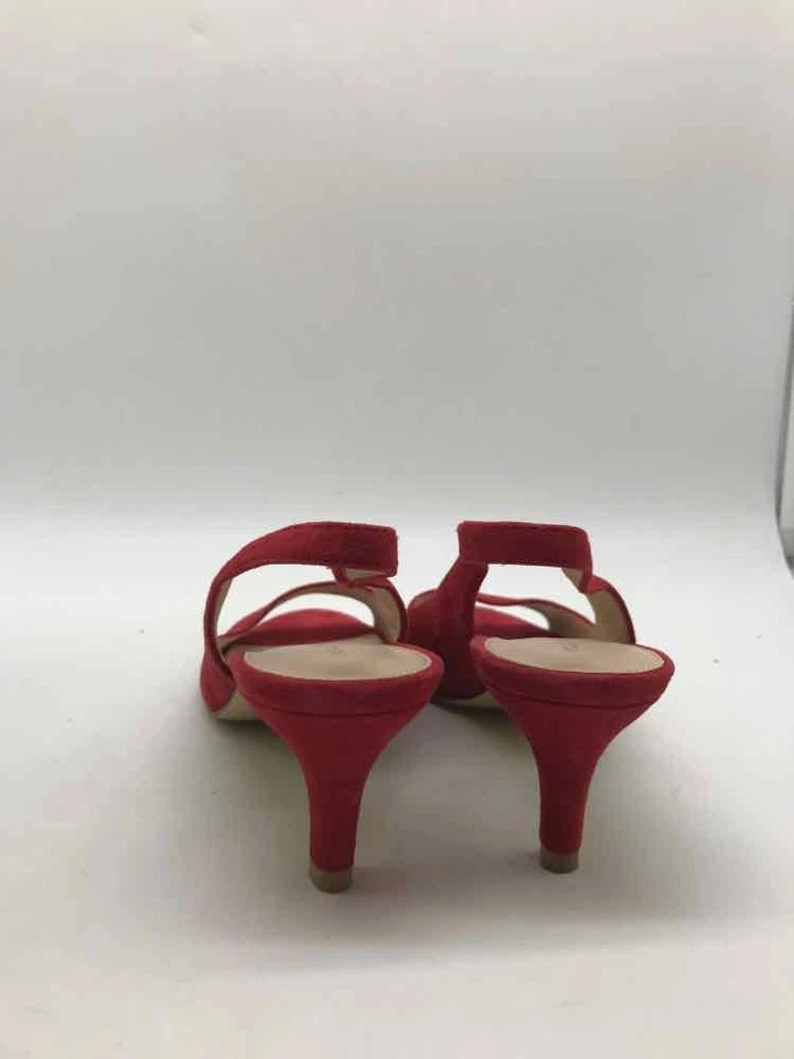 Pre-Owned Pelle Moda Red Size 7.5 Sling Back Heels - Imagem 3 de 4