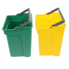 2 Pcs Clean Car Trash Can Gardening Water Bucket Cleaning for Trolley