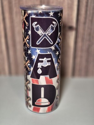 Dad WORKER 20oz BEVERAGE Tumbler Insulated Travel Mug