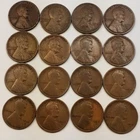 Lot of (15) 1915-D Lincoln Wheat Cents......Good  to  Very Good