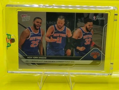 IN HAND NEW York Knicks 2025-26 NBA Topps NOW #330 BRUNSON BRIDGES TOWNS FINALS