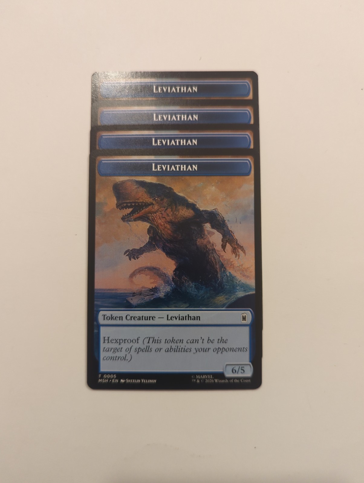 (4) Leviathan (0005)   Food (0019) Token *PLAYSET* Marvel Super Heroes Regular