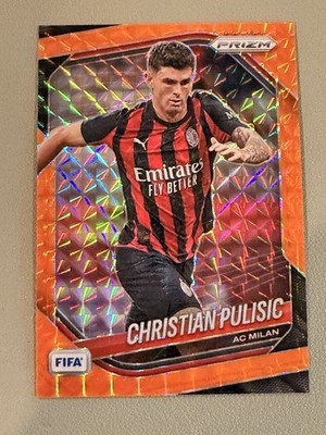 Christian Pulisic 2025-26 Panini Prizm FIFA Orange Mosaic Base /299 #18