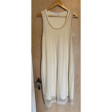 Y2K Calvin Klein Cream Shift Dress