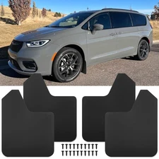 Car Rubber Mud Flaps Mudguards Fender Splash Guards Black For Chrysler Pacifica 