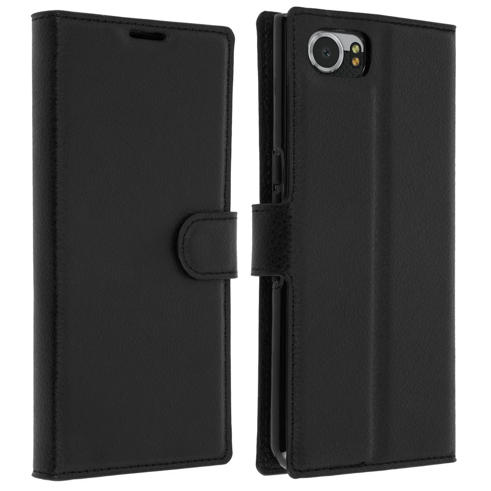Custodia Portafoglio con Funzione Supporto per BlackBerry Keyone – Nera - Immagine 2 di 4