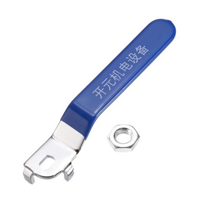 Lever Handle for Ball Valve Total Length 166mm with Hole Size 12x8x4mm Blue
