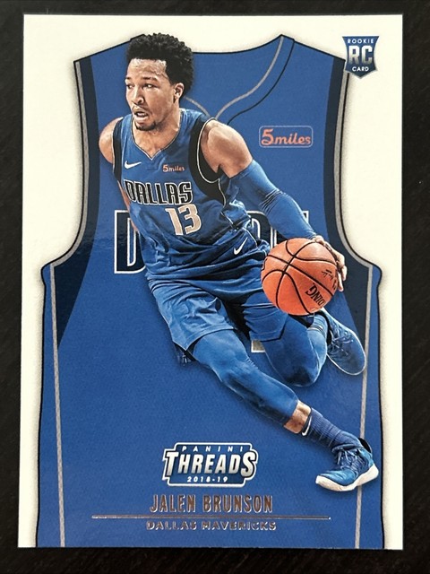 2018-19 Panini Threads Rookie Icon Jersey, Jalen Brunson RC, Card #164