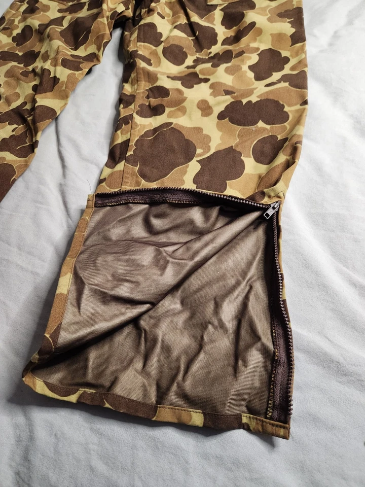 Vintage 90s Browning Frog Camo Gore-Tex Hunting Pants Mens Sz XL Outdoor USA NEW - Image 3 of 4