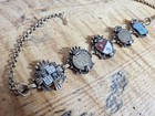 Vintage Coro enamel shield and Canadian penny link bracelet — photo 3