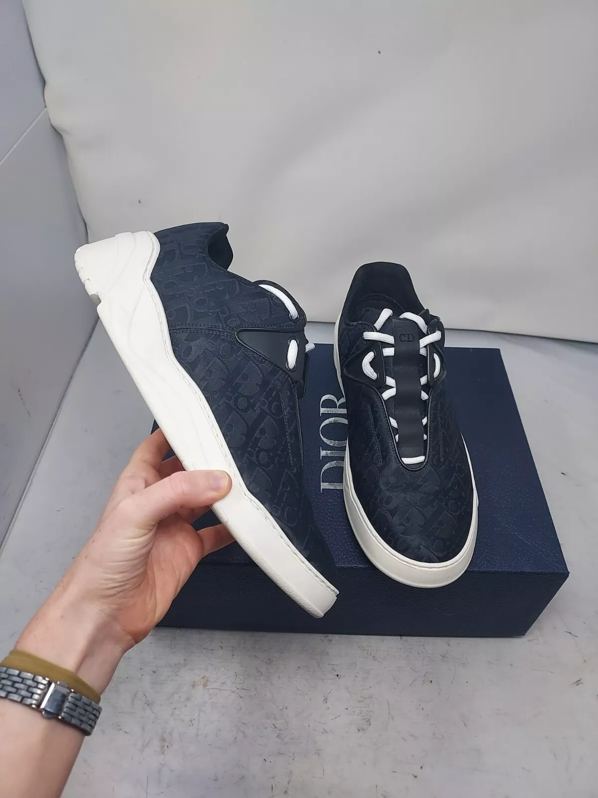 Baskets Christian Dior Homme Noir Homme B17 Oblique Taille US 9 EU 42 HOMME