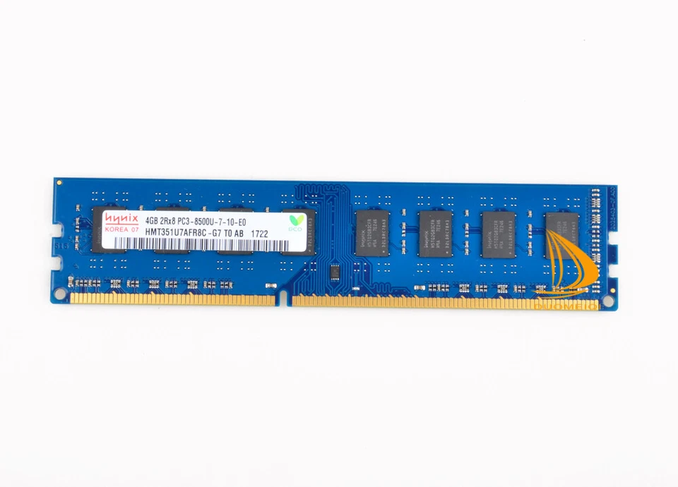 16GB Hynix 4pcs 4GB DDR3 1066MHz 2RX8 PC3-8500U 240PIN DIMM Desktop Memory RAM @ - Image 3 of 4