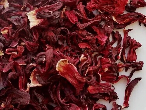 Petali di fiori di ibisco taglio essiccato ~ succo delizioso di ibisco ~ 100% originale - Foto 2 di 3