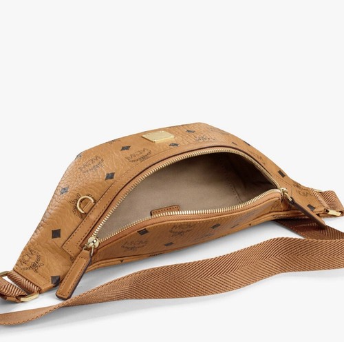 Bolsa de cinturón MCM Fursten en Visetos /Coñac /Estilo # MMZAAFI04CO001 /$580 - Imagen 14 de 16