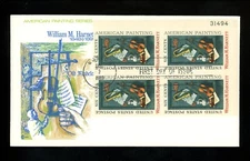 US FDC #1386 Cover Craft M-11 1969 MA William Harnett Artist HC Plate Block PB