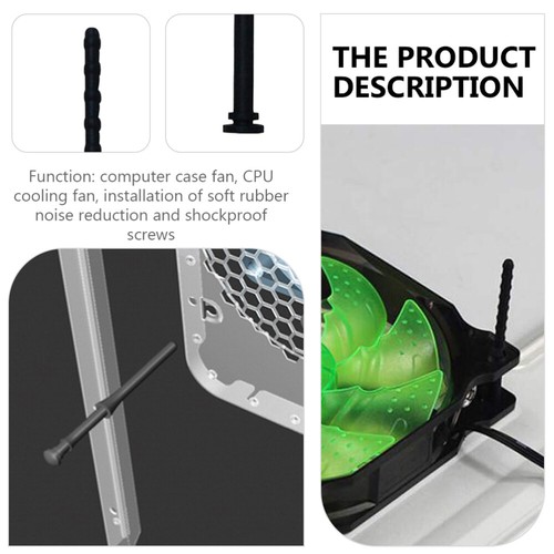 20 PCS Fan Shock-proof Screws Anti Vibration Mounting Rubber Computer Case - Bild 10 von 12