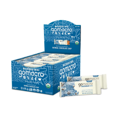 Gomacro Macrobar Mini Organic Vegan Snack Bars - Oatmeal Chocolate Chip (0.90 Ou