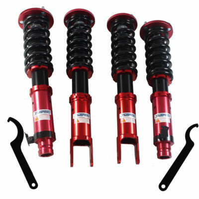 Red Full Coilover Struts Suspension Kit Fits For 2008-2012 Honda Accord 2.4 3.5L