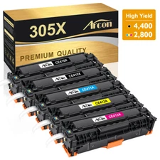 CE410X Toner Cartridge Set for HP 305X LaserJet Pro 400 Color M451nw M475dw LOT